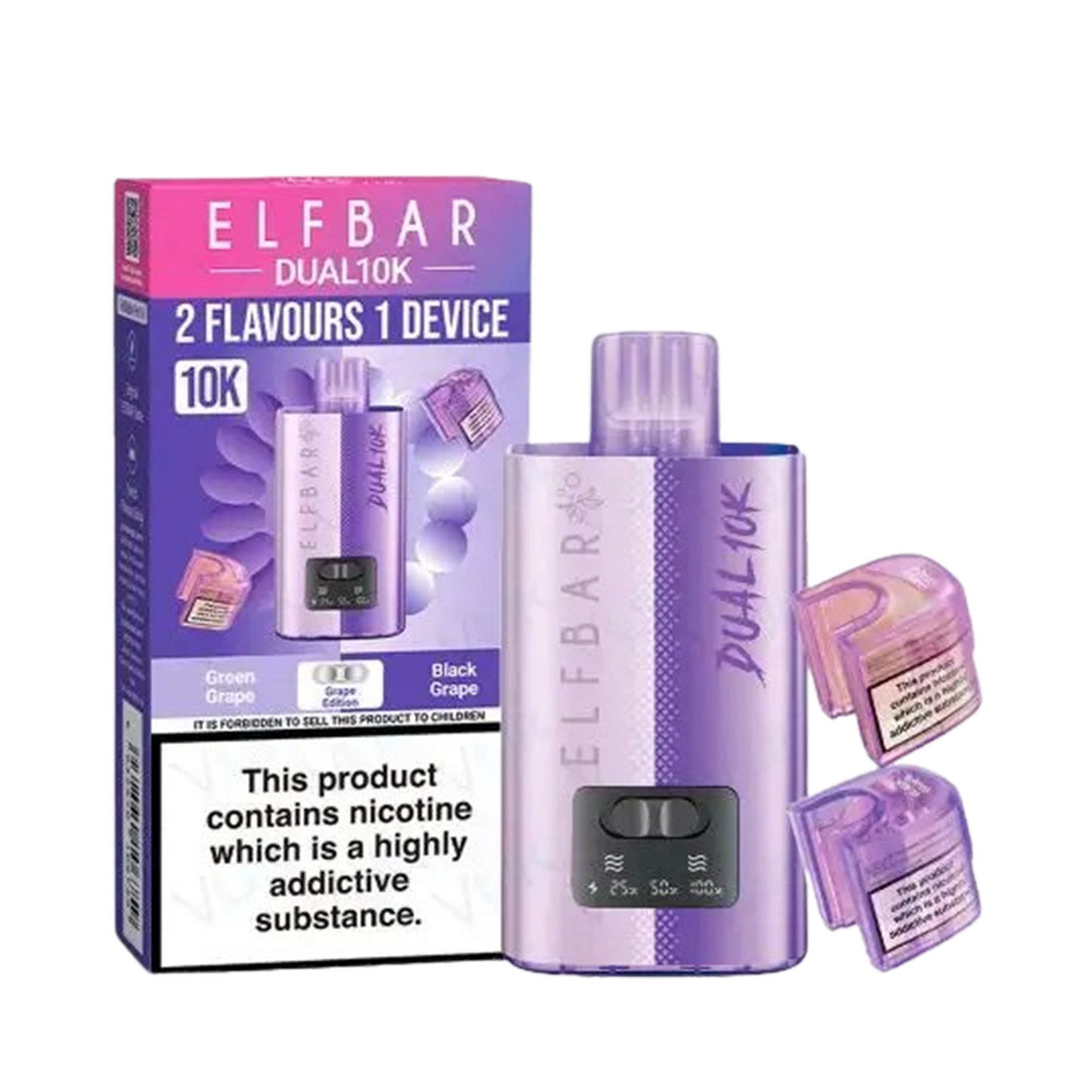Elf Bar 10K Puff 10 000 Prefilled Pod Kit  2% Nicotine 850mAh battery 20 Flavors