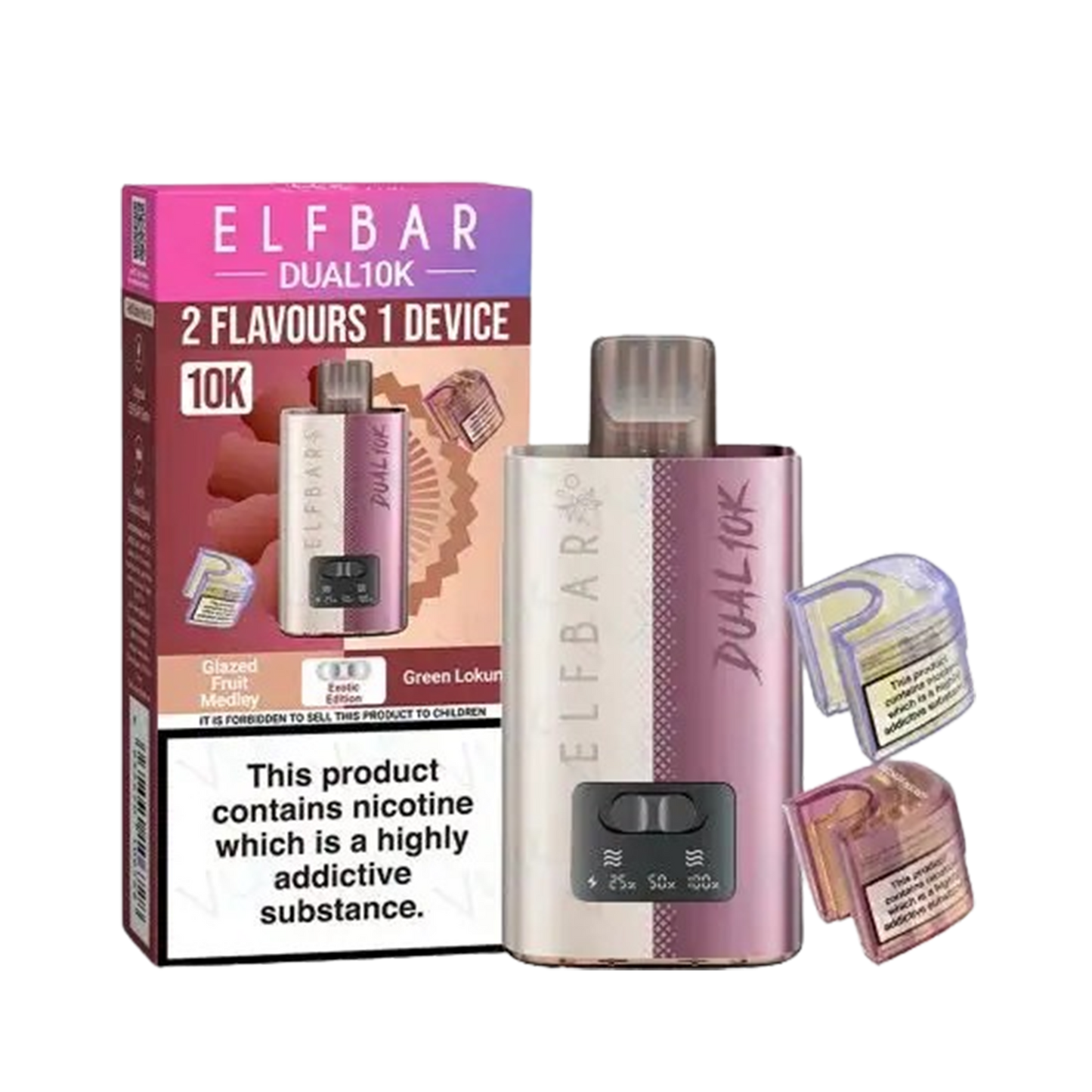 Elf Bar 10K Puff 10 000 Prefilled Pod Kit  2% Nicotine 850mAh battery 20 Flavors