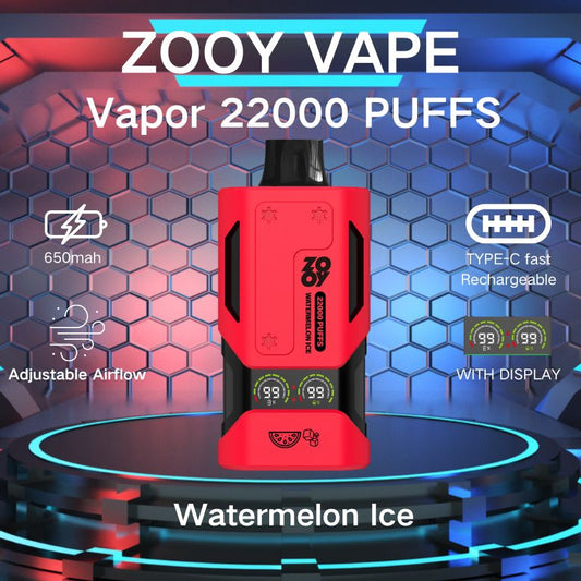 ZOOY Vape Vapor  22000 PUFF Disposable Vape In Sales