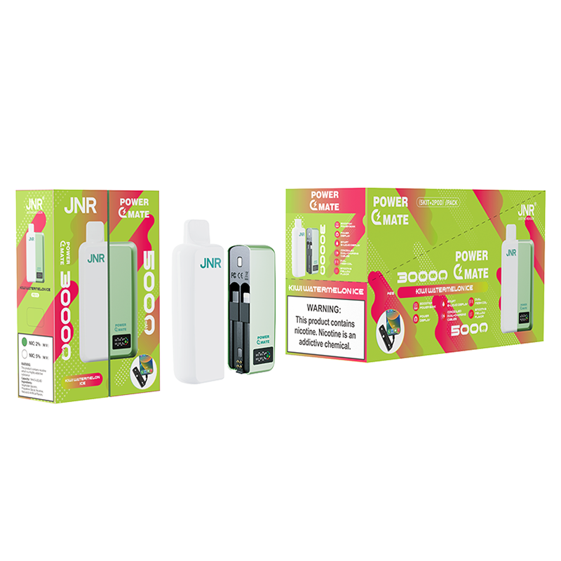 JNR  PowerMate  30000 Puffs 2% Nicotine  Pod Vape & PowerBank