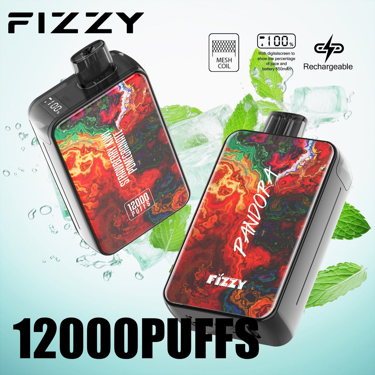 FIZZY PANDORA 12000 Puffs Disposable Vape Wholesale