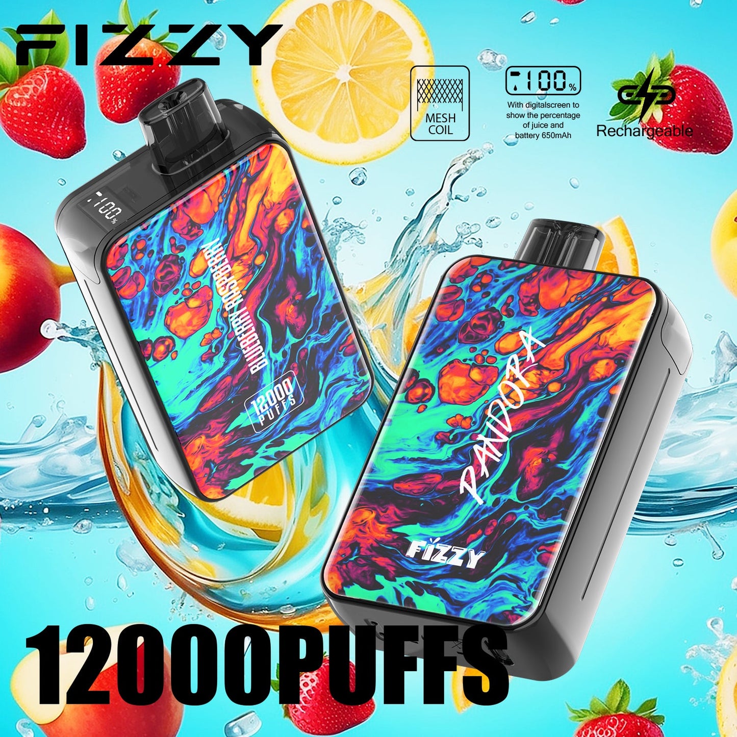 FIZZY PANDORA 12000 Puffs Disposable Vape Wholesale