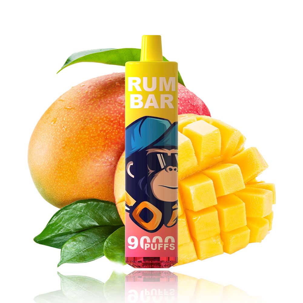 Rum Bar 9000 Puffs Vape RGB Light Rechargeable Wholesale Price