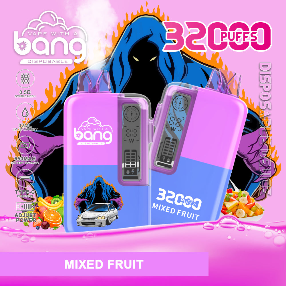 BangKing 32000 Puffs Smart Full Screen Turn Ice Wholesale Disposable Vape Puff 32k Prefilled Pod