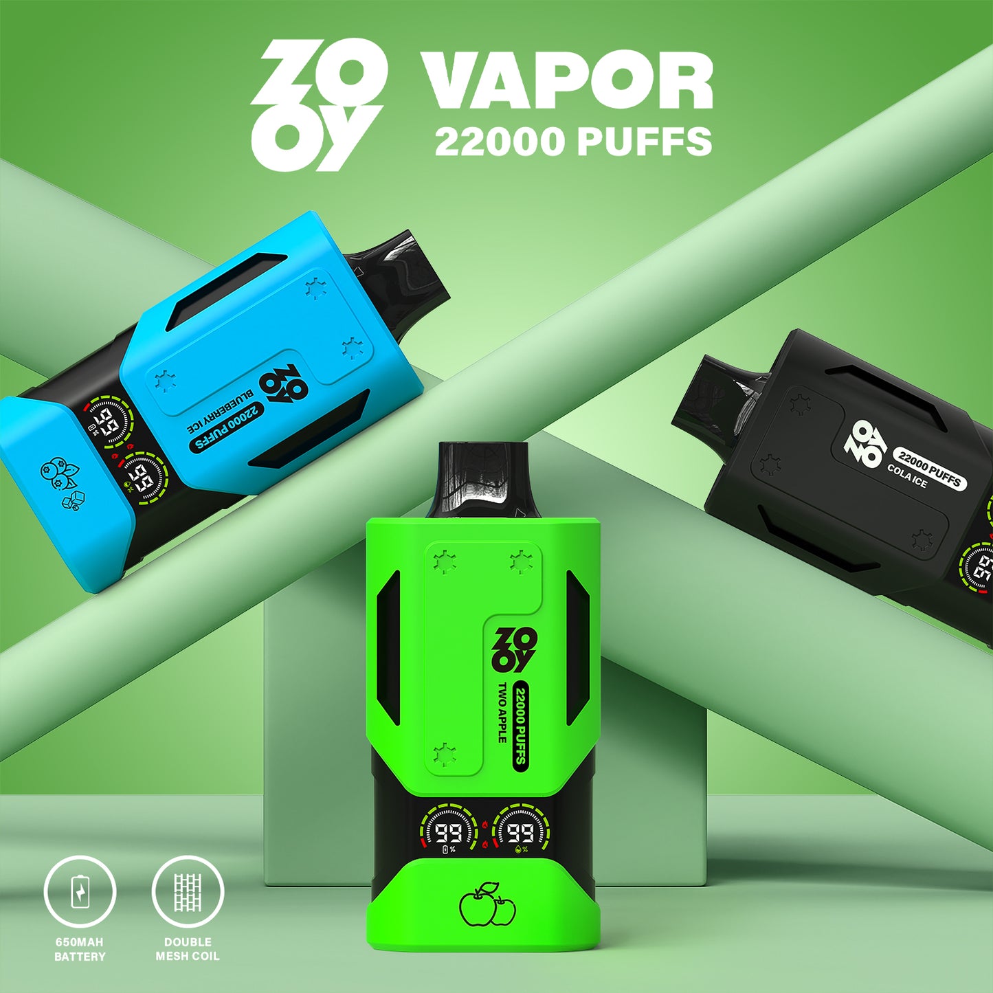 ZOOY Vape Vapor  22000 PUFF Disposable Vape In Sales