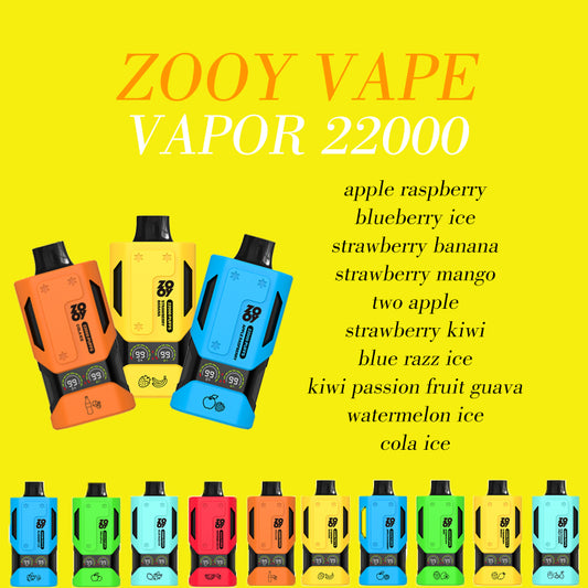 ZOOY Vape Vapor  22000 PUFF Disposable Vape In Sales