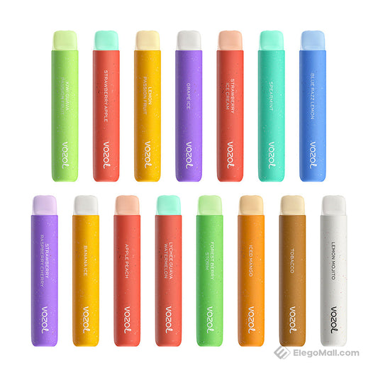 Vozol Star 600 puffs Bundle Disposable Vape Kit 20mg Nicotine 550mAh battery 15 Flavors