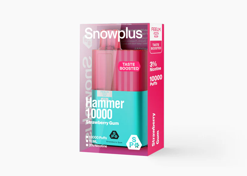Snowplus Hammer  Ultra 10000 Puffs  10K Puffs Disposable Hammer ,Relx  Count 16ml E-liquid VolumeSnowplus Authentic