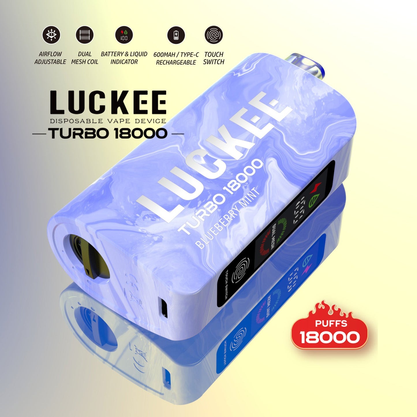 LUCKEE TURBO 18000 Puffs Disposable Vape Wholesale