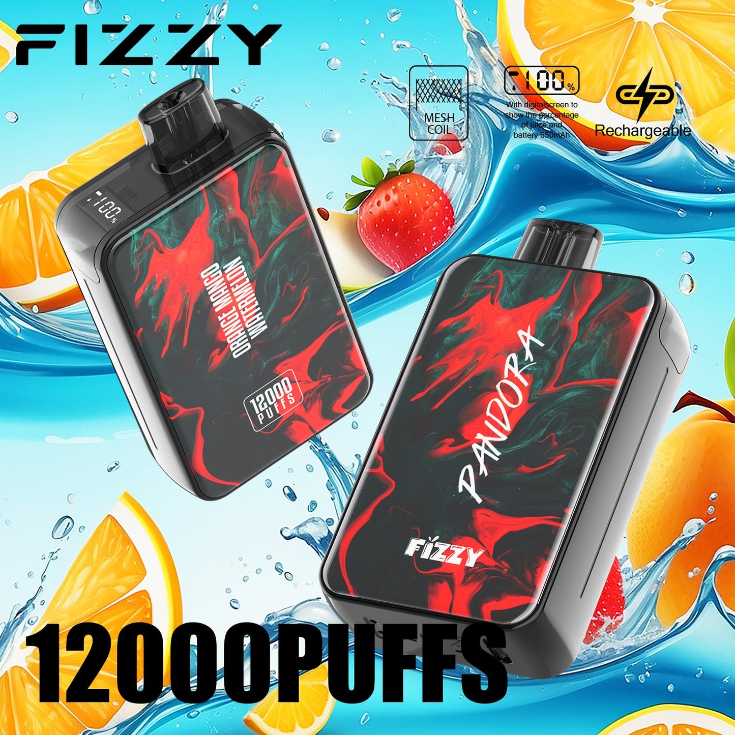 FIZZY PANDORA 12000 Puffs Disposable Vape Wholesale
