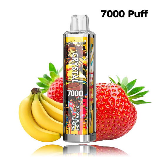Vapme Crystal 7000 Puffs Vape Disposable 7000 Puff RGB Light 30 Flavors Price