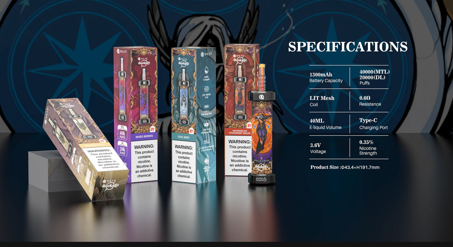 OLIT Hookalit 40000 Puffs Disposable Vape Wholesale