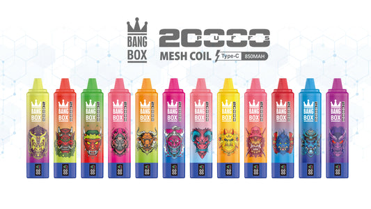 Bangbox 20000puff vape Led display battery ,26ML 850MAH ,12 Flavor Display