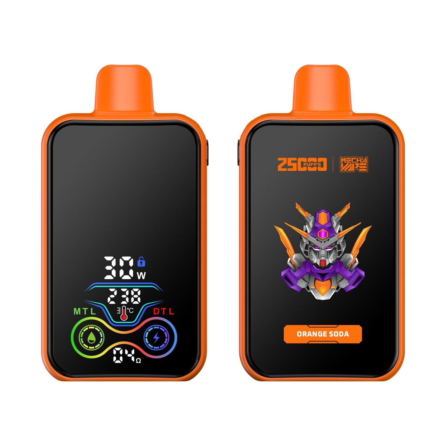 ATVS 25000 Puffs :DTL/MTL Disposable Vape with Smart Full Screen