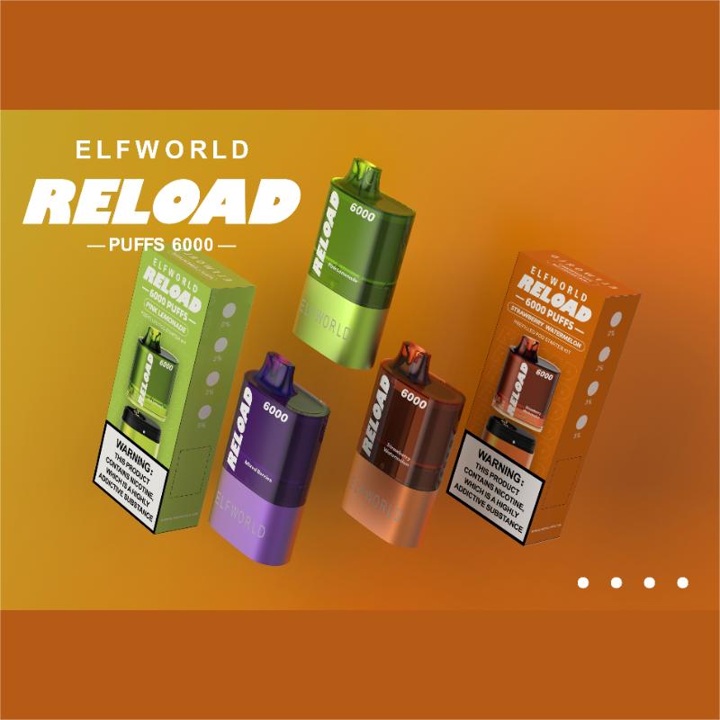 ELFWORLD Reload 6000 Puffs Disposable Vape Wholesale