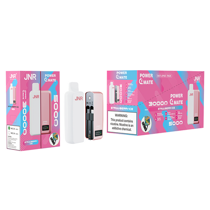 JNR  PowerMate  30000 Puffs 2% Nicotine  Pod Vape & PowerBank