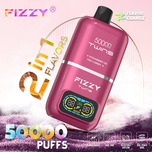 EU Warehouse FIZZY TWINS 50000 Puffs Disposable Vape Wholesale