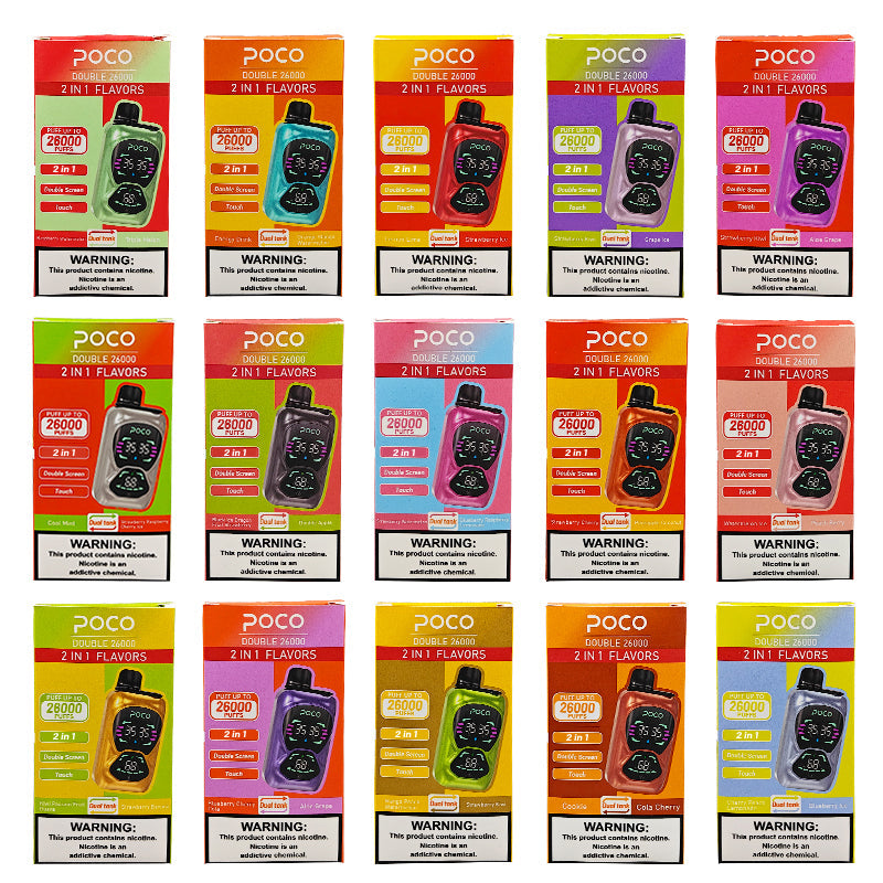 EU Warehouse POCO DOUBLE 26000 Puffs Disposable Vape Wholesale