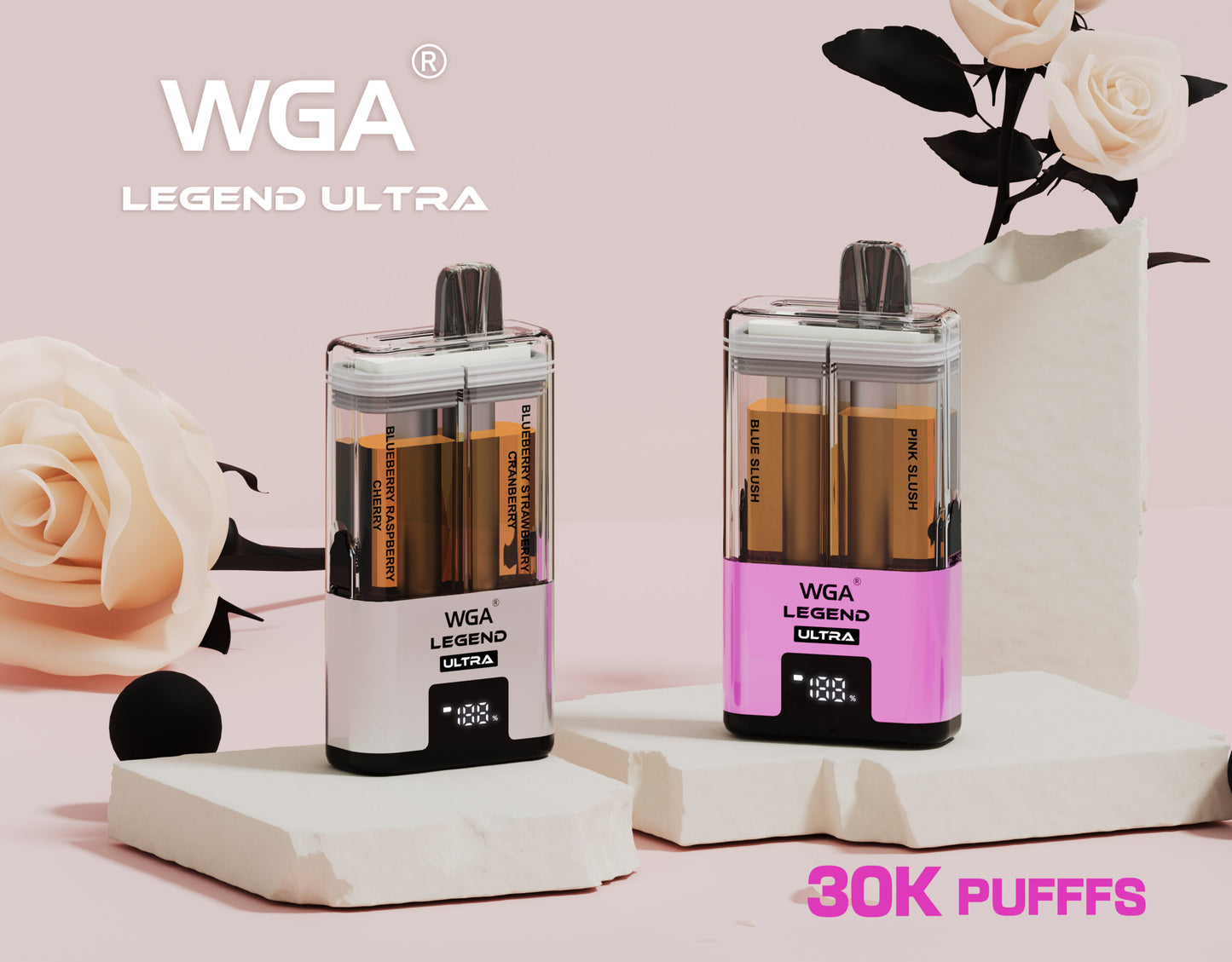 WGA Crystal LEGEND ULTRA 30000 puff Disposable Vape Wholesale