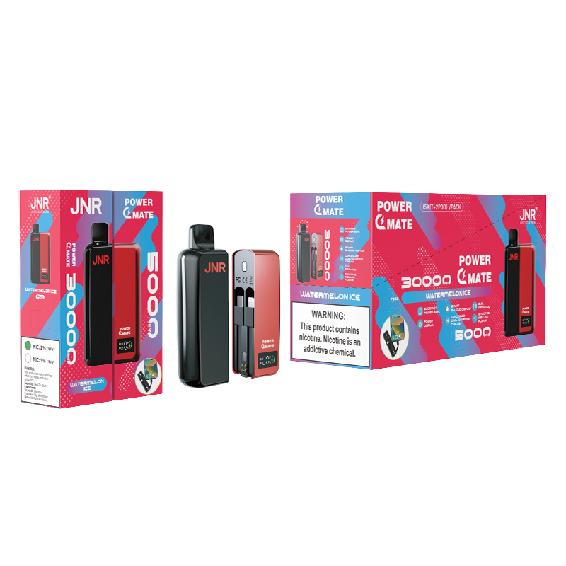 JNR  PowerMate  30000 Puffs 2% Nicotine  Pod Vape & PowerBank