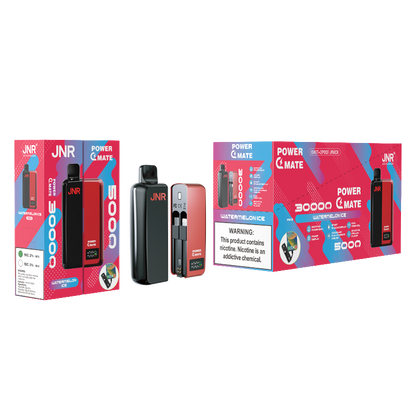 JNR  PowerMate  30000 Puffs 2% Nicotine  Pod Vape & PowerBank