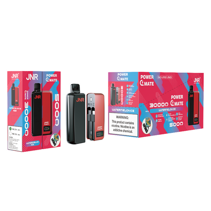 JNR  PowerMate  30000 Puffs 2% Nicotine  Pod Vape & PowerBank