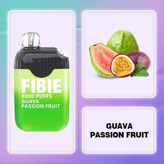 Guava-Passion-Fruit- FIBIE 8000 Puffs Disposable Vapor Wands(8000 PUFFS)