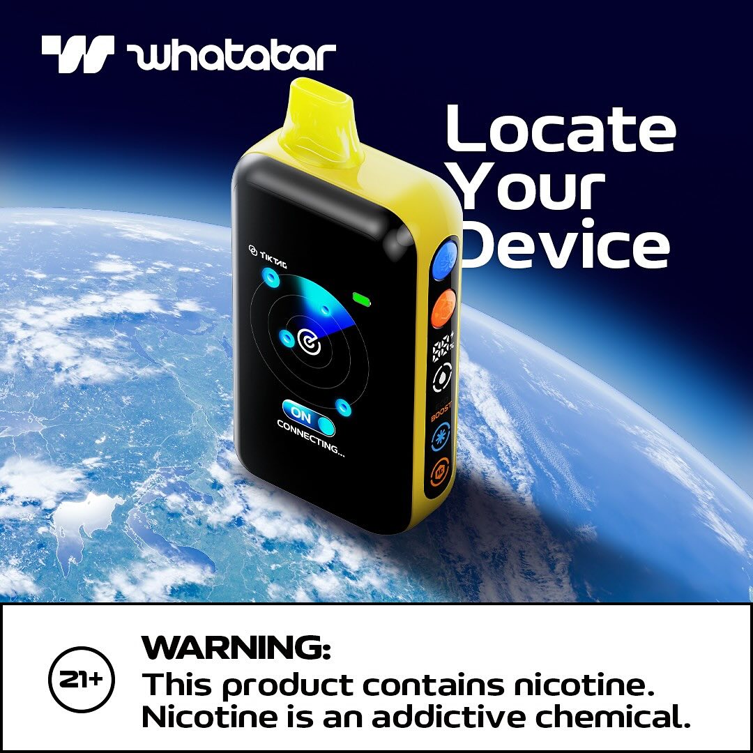 Whatabar Tik Tag 50000 Puffs Disposable Vape Wholesale-1000mAh battery, 25ml E-liquid, Multiple Nicotine 12 Flavors