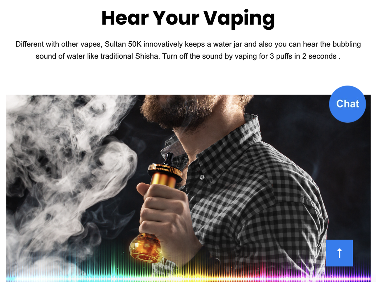 MOSMO Sultan 50000 Puffs Hookah Shape Disposable Vape Wholesale