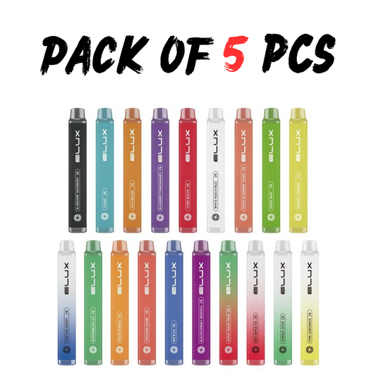 Bundle of 5 pcs  Elux Legend Mini Disposable Vape Pen Device 600 Puffs