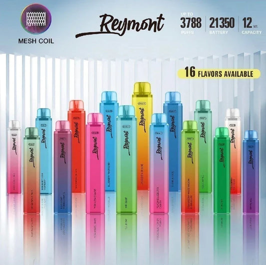 BOX OF 10 PC- Reymont Disposable Vape Pod Pen - 3788 Puffs 2ml 20mg ON SALE