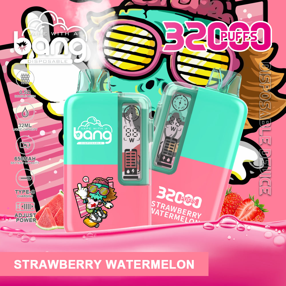 BangKing 32000 Puffs Smart Full Screen Turn Ice Wholesale Disposable Vape Puff 32k Prefilled Pod