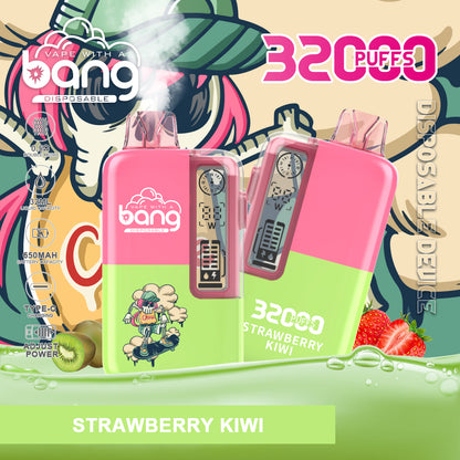 BangKing 32000 Puffs Smart Full Screen Turn Ice Wholesale Disposable Vape Puff 32k Prefilled Pod