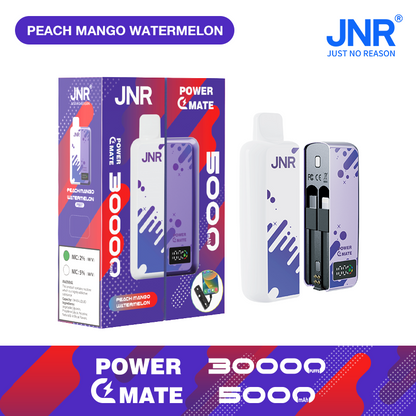 JNR  PowerMate  30000 Puffs 2% Nicotine  Pod Vape & PowerBank