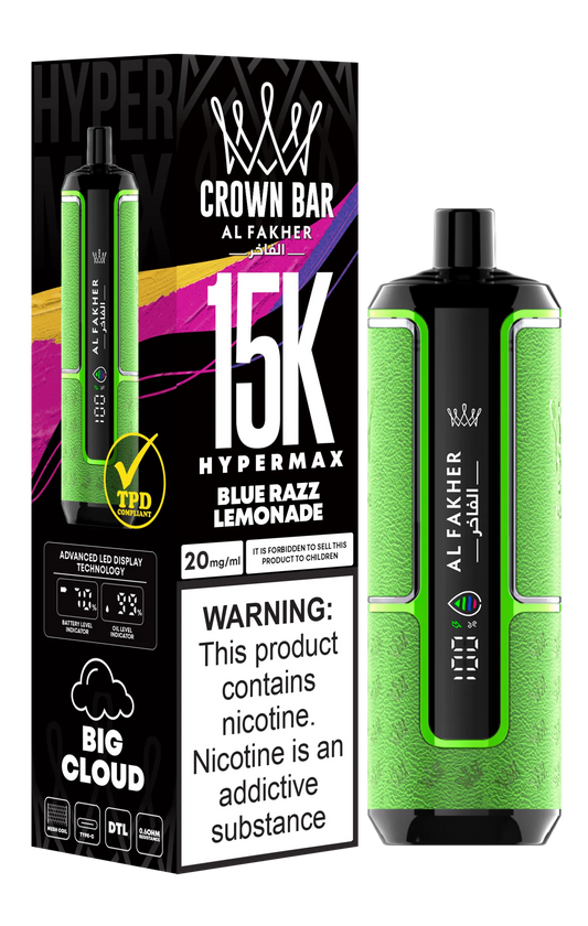 Blue Razz Lemonade Al Fakher HyperMax 15k Puff | ANY 3 FOR £26