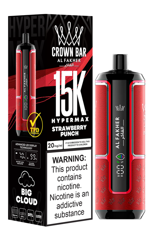Strawberry Punch Al Fakher HyperMax 15k Puff