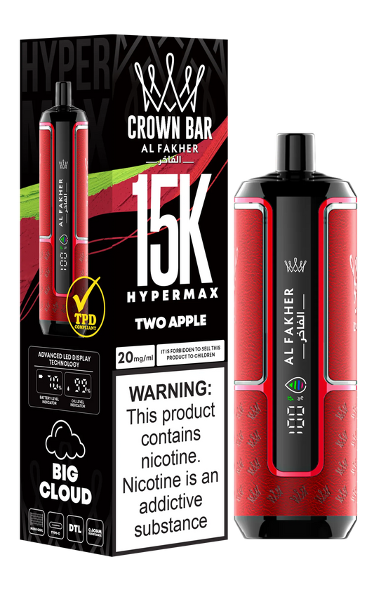 Two Apple Al Fakher HyperMax 15k Puff
