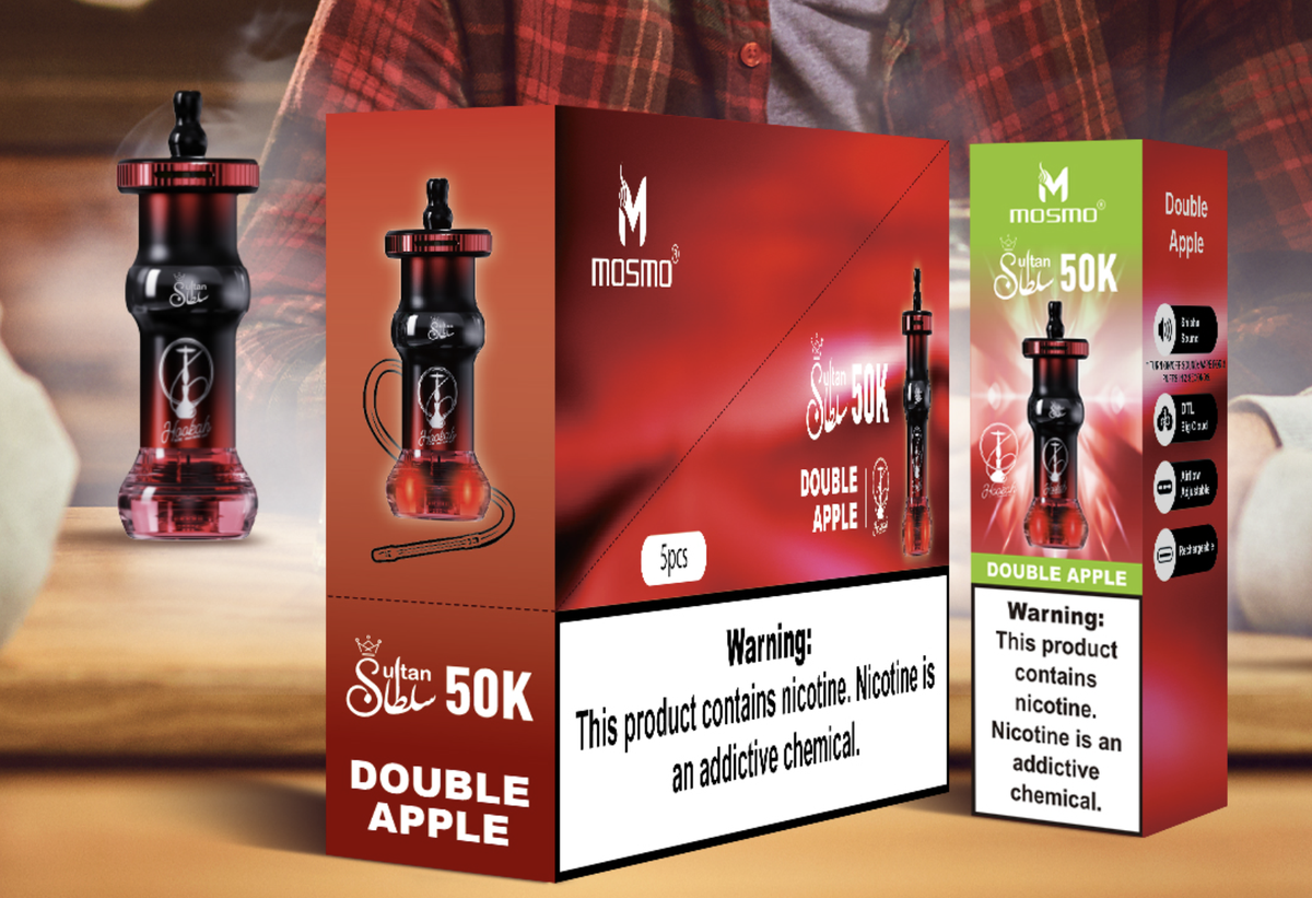 MOSMO Sultan 50000 Puffs Hookah Shape Disposable Vape Wholesale