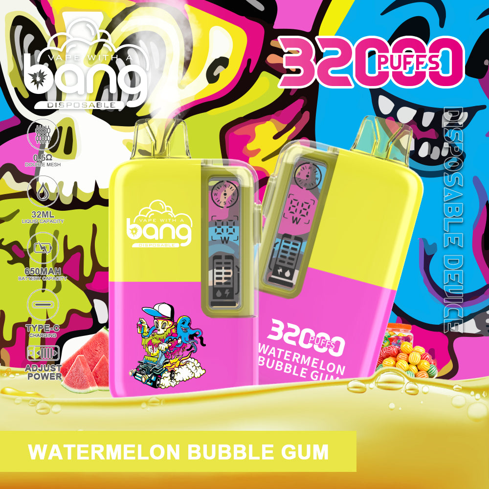 BangKing 32000 Puffs Smart Full Screen Turn Ice Wholesale Disposable Vape Puff 32k Prefilled Pod