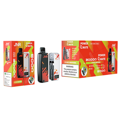 JNR  PowerMate  30000 Puffs 2% Nicotine  Pod Vape & PowerBank