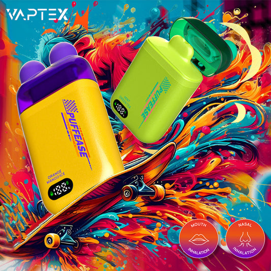 VAPTEX PUFFEASE D30000 Puffs Disposable Vape Wholesale-650mAh battery, 18ml E-liquid, Multiple Nicotine 10 Flavors