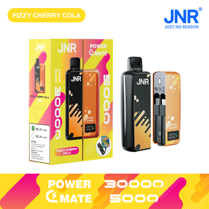 JNR  PowerMate  30000 Puffs 2% Nicotine  Pod Vape & PowerBank