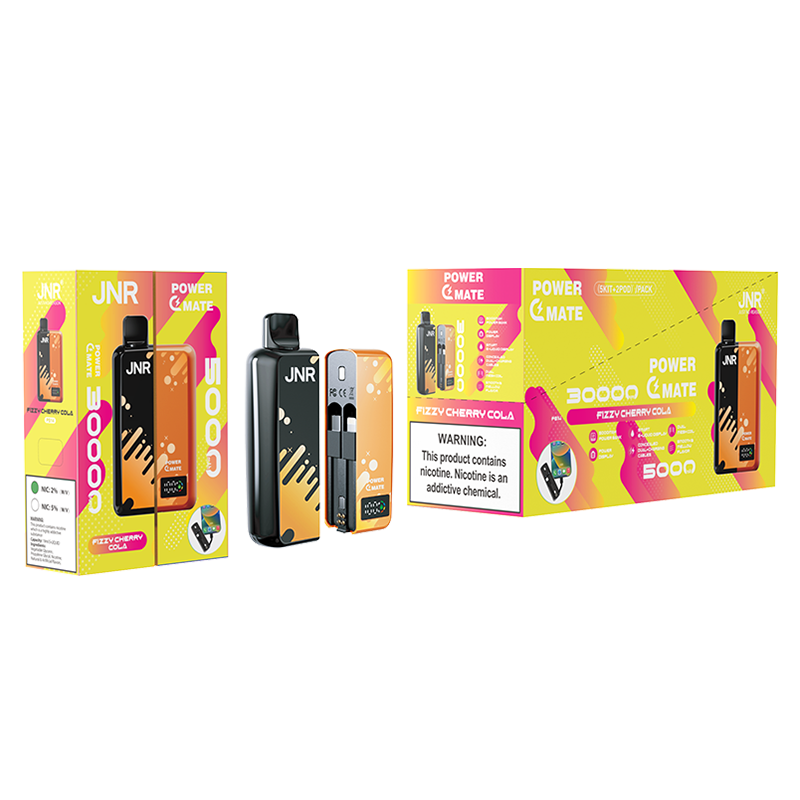 JNR  PowerMate  30000 Puffs 2% Nicotine  Pod Vape & PowerBank