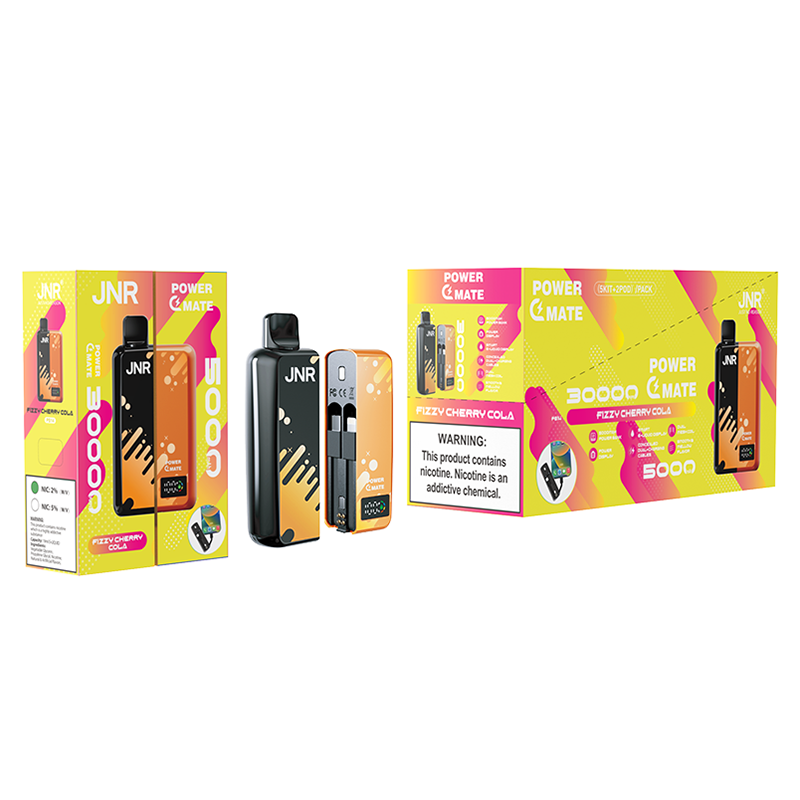 JNR  PowerMate  30000 Puffs 2% Nicotine  Pod Vape & PowerBank