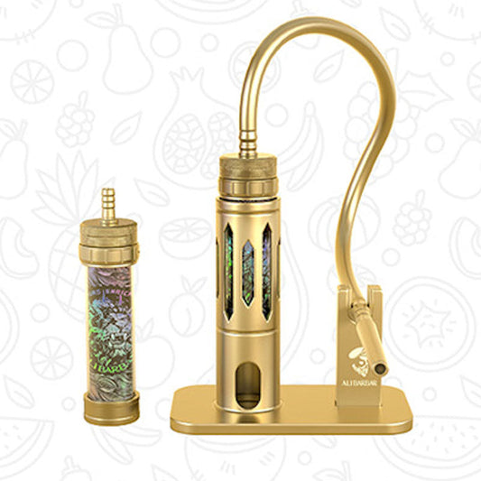 ALIBARBAR Hookah Onyx - 50W Rechargeable Hookah | 8 Flavors