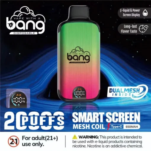 Bang disposable 20000 puff Wholesale 25 ML 650 mAh  12 Flavors
