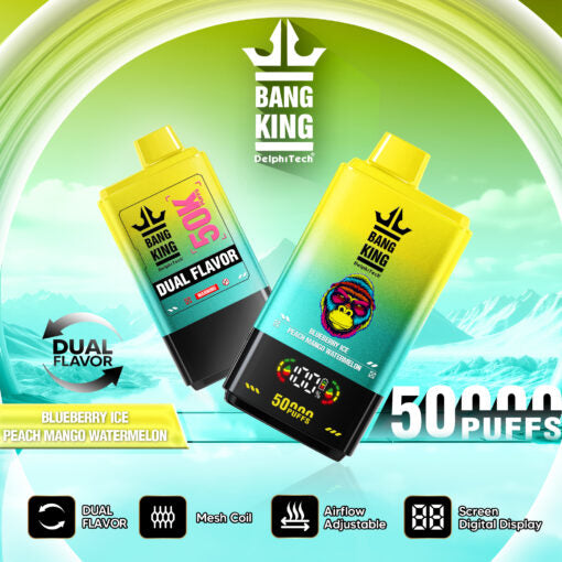 Bang King 50000 Puffs Disposable Vape - 50ml E-Liquid, 850mAh Battery 12 Flavors