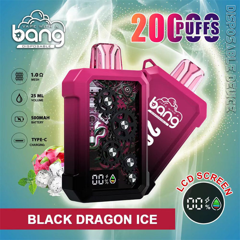 Wholesale Bang 20000 Puff 20k Puffs Gear Style Disposable Vape Mod With LCD Screen E-Cigarette