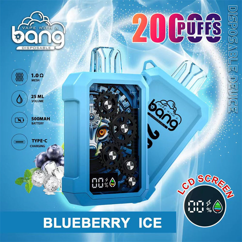 Wholesale Bang 20000 Puff 20k Puffs Gear Style Disposable Vape Mod With LCD Screen E-Cigarette