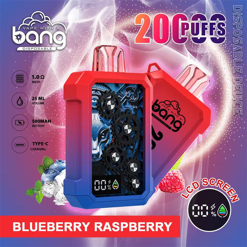 Wholesale Bang 20000 Puff 20k Puffs Gear Style Disposable Vape Mod With LCD Screen E-Cigarette